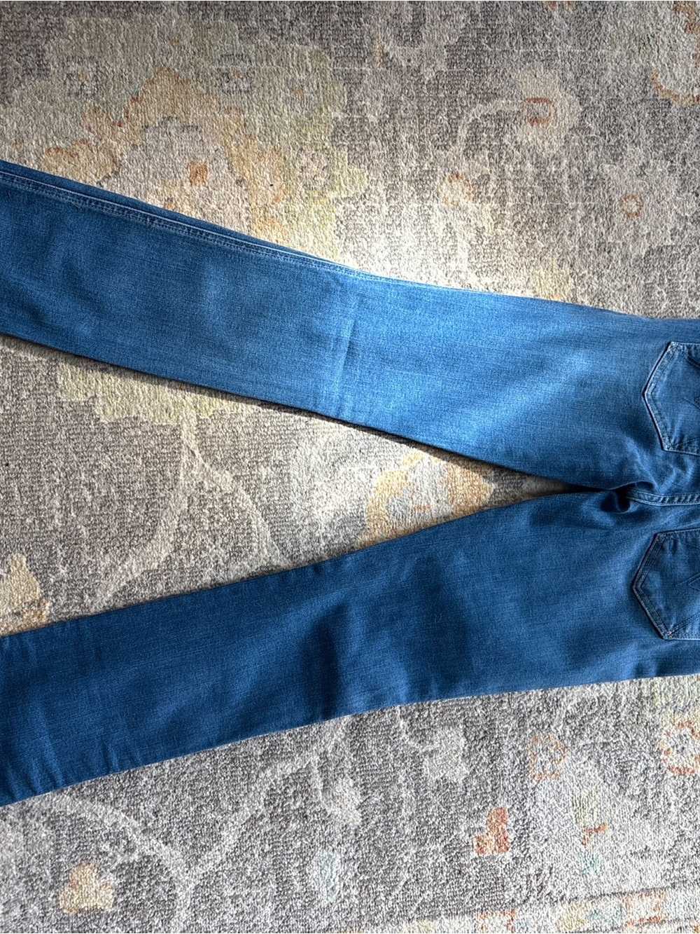 MOTHER The Rascal Peppermint Kisses straight leg jeans 26x30